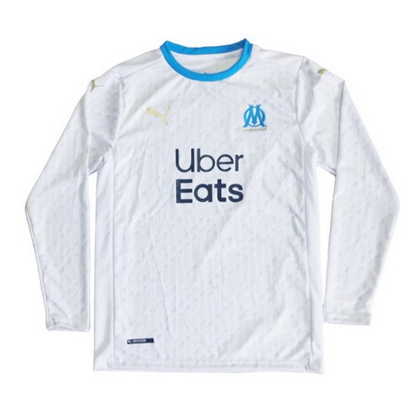 Thailande Maillot Football Marseille Domicile ML 2020-21 Blanc